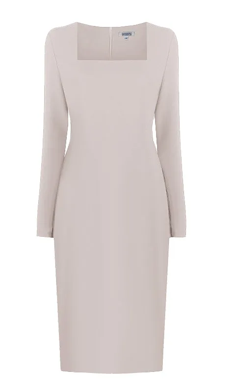 Geneva Long Sleeves Sheath Dress
