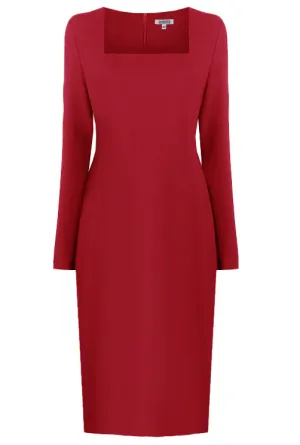 Geneva Long Sleeves Sheath Dress