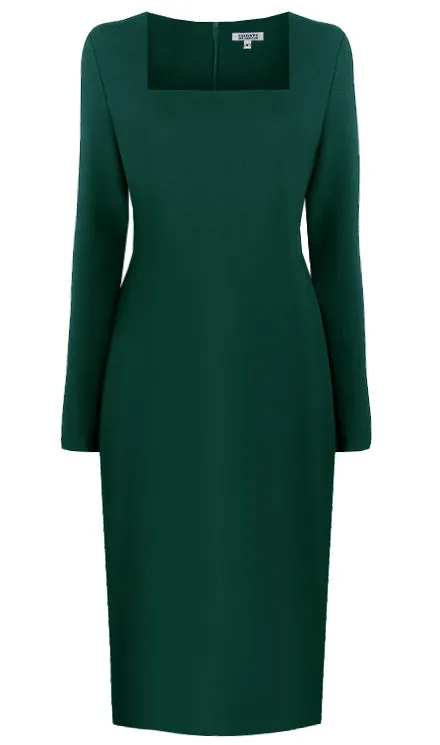 Geneva Long Sleeves Sheath Dress