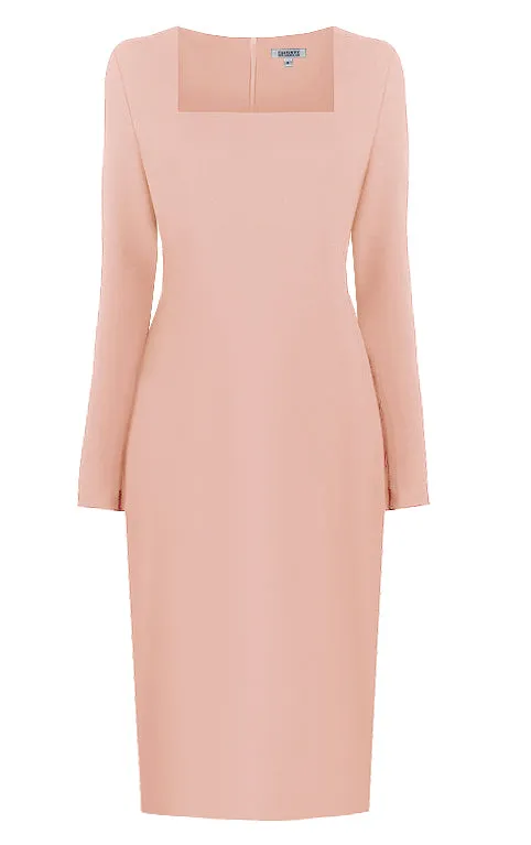 Geneva Long Sleeves Sheath Dress