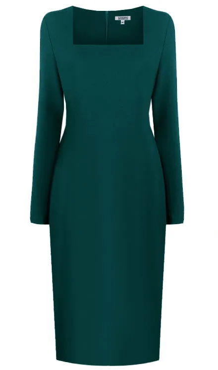Geneva Long Sleeves Sheath Dress