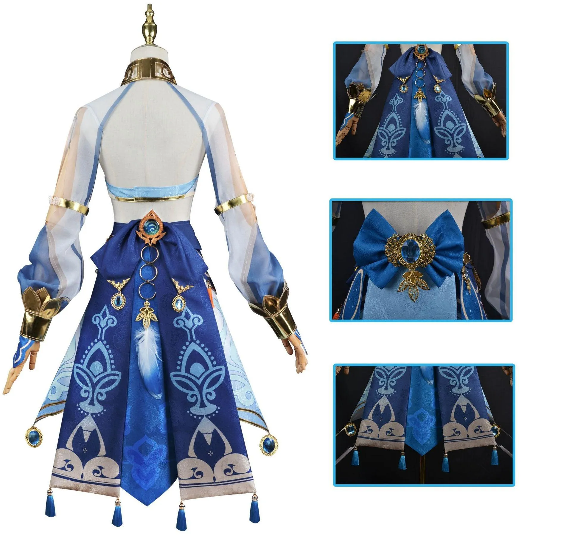 Genshin Impact Nilou Cosplay Costume Dance of Loutuslight Dance Skirt Set