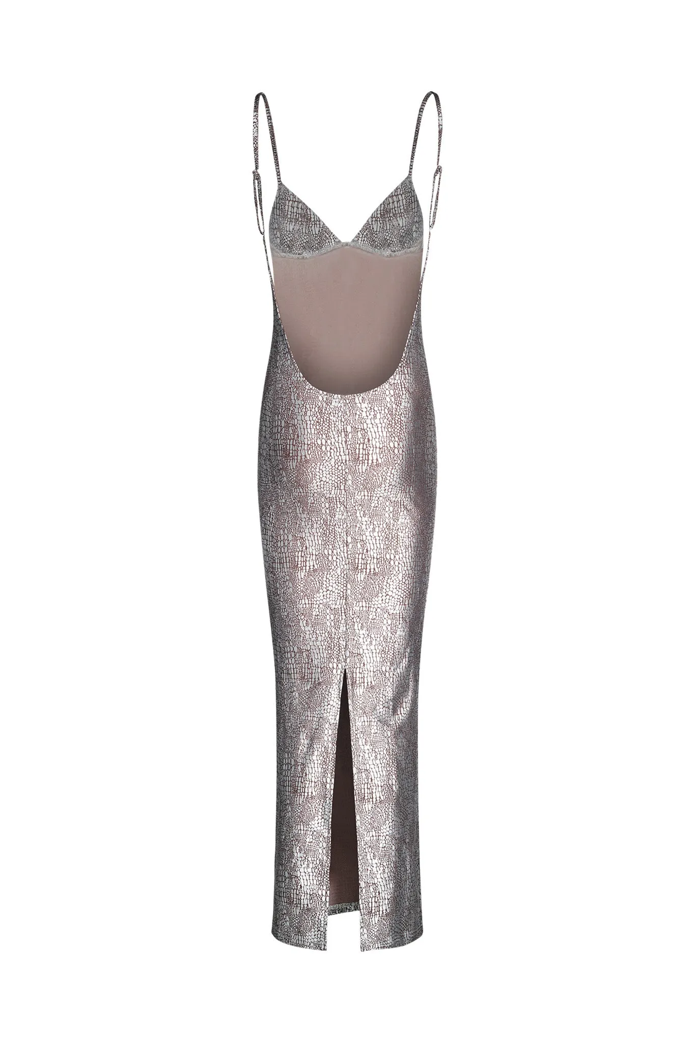 GINNY DRESS - GREY : CROCODILE