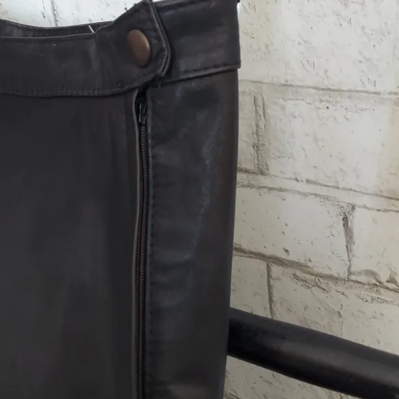 Gino di Giorgio leather skirt