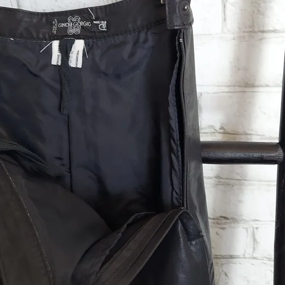 Gino di Giorgio leather skirt