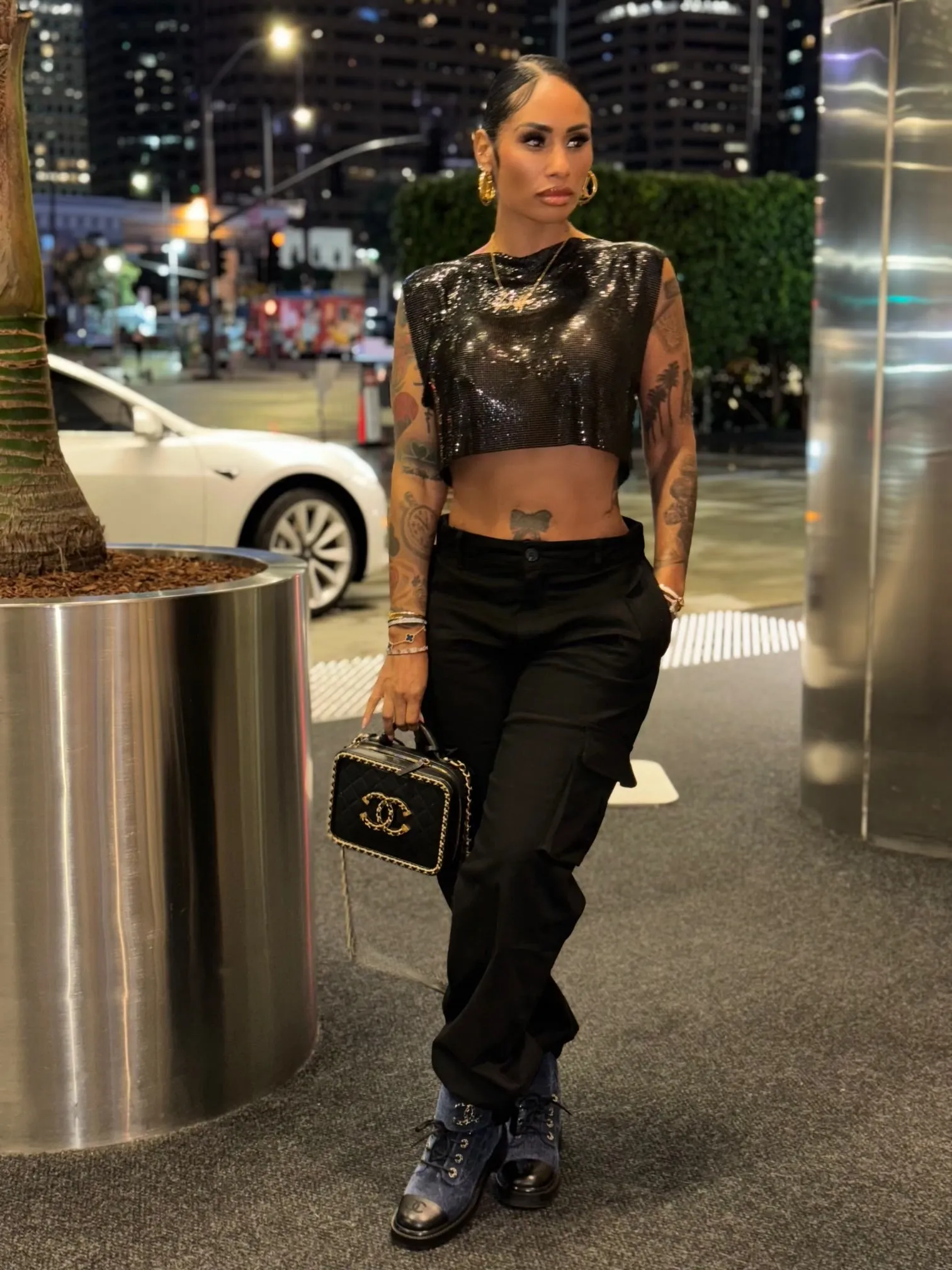 Glistening Cropped Shirt
