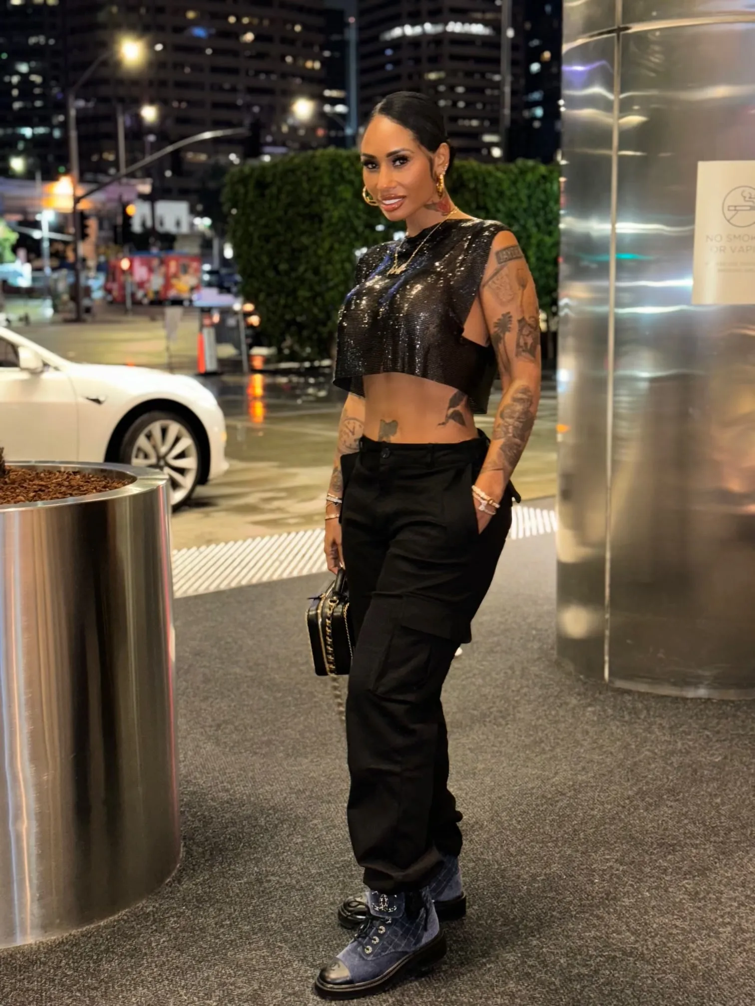 Glistening Cropped Shirt