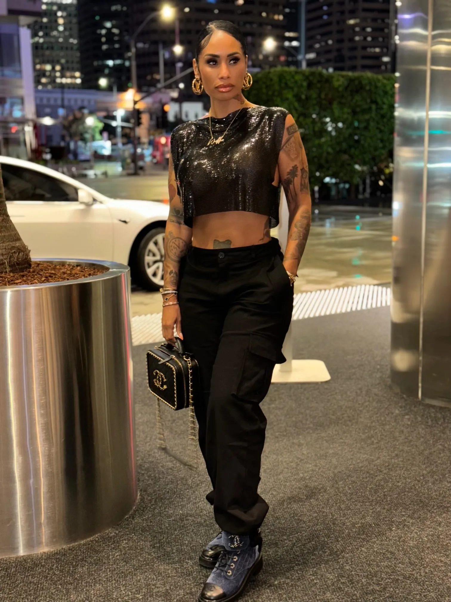 Glistening Cropped Shirt