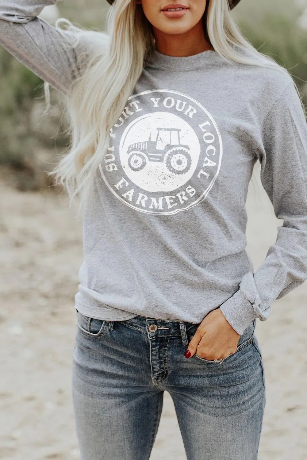 GRAPHIC LADIES LONG SLEEVE T SHIRT