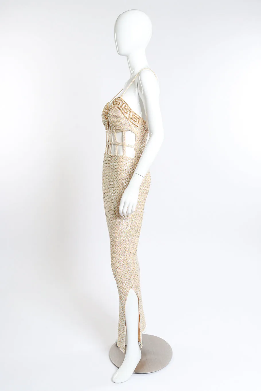 Greek Key Cage Dress
