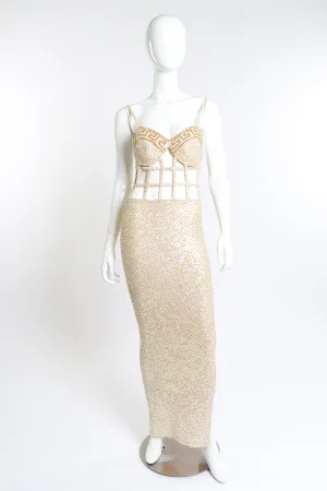Greek Key Cage Dress