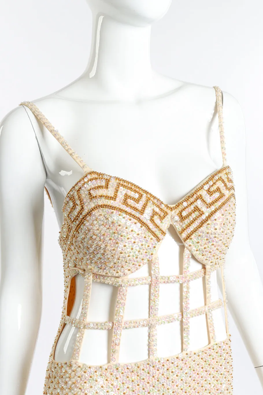 Greek Key Cage Dress