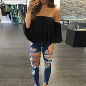 Hals Off Shoulder Top