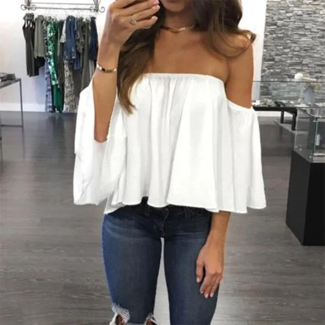 Hals Off Shoulder Top