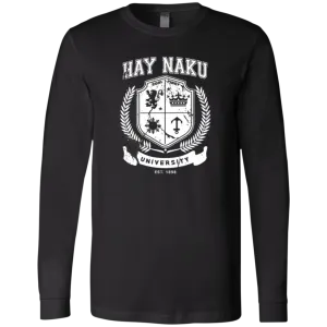 Hay Naku University Distressed CP Unisex Jersey Long Sleeve T-Shirt