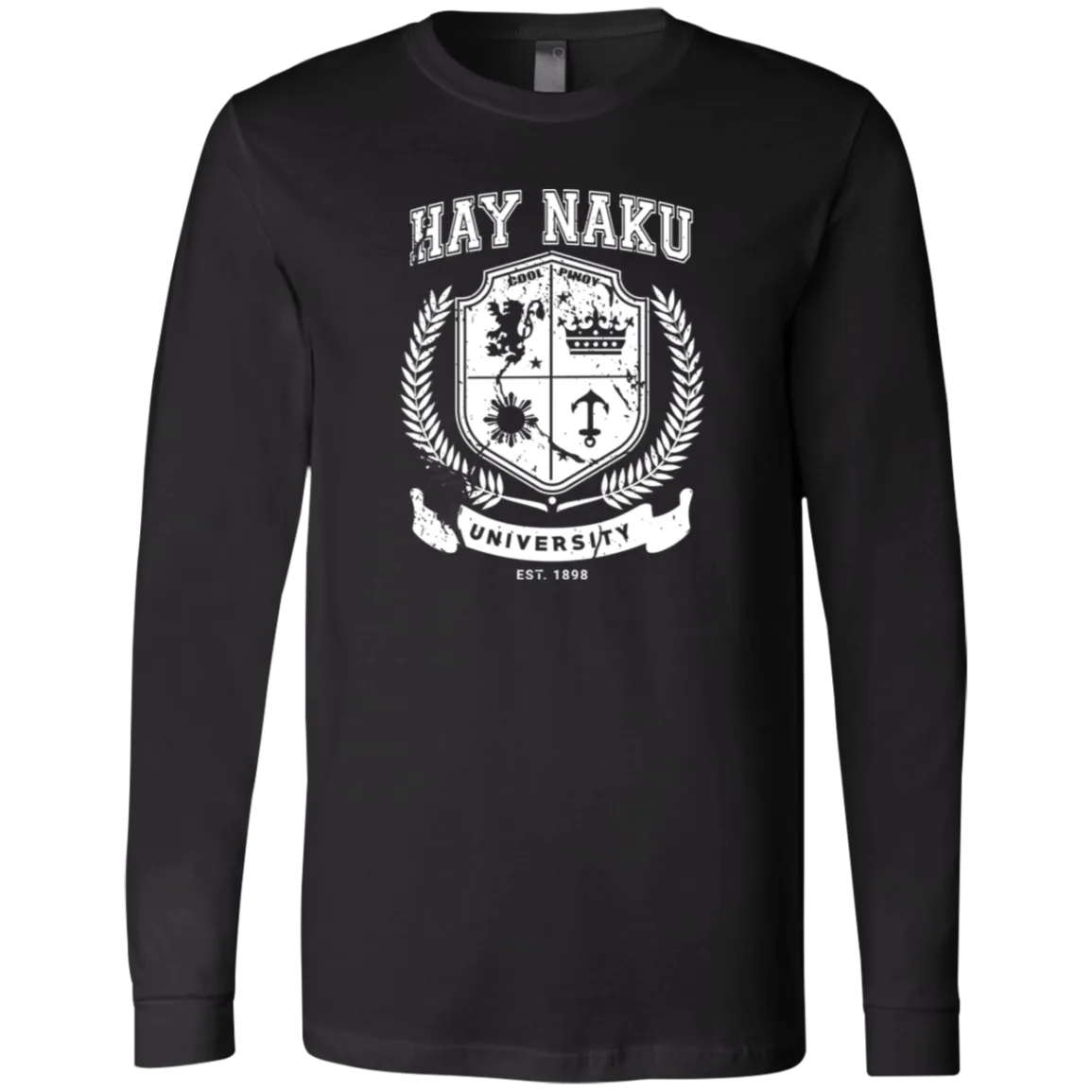 Hay Naku University Distressed CP Unisex Jersey Long Sleeve T-Shirt