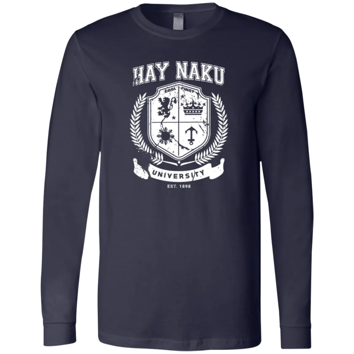 Hay Naku University Distressed CP Unisex Jersey Long Sleeve T-Shirt