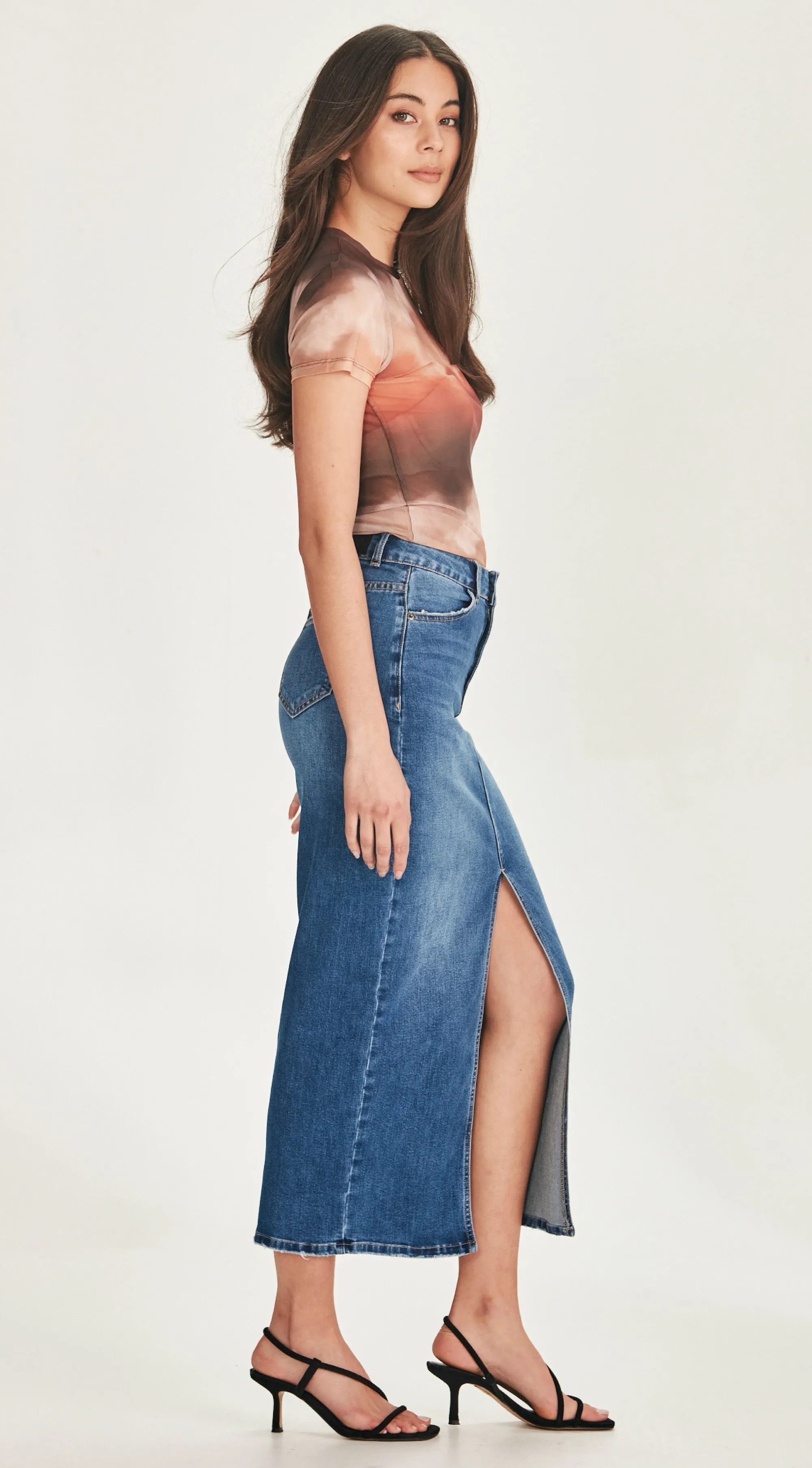 HAZEL | Long Skirt Blue