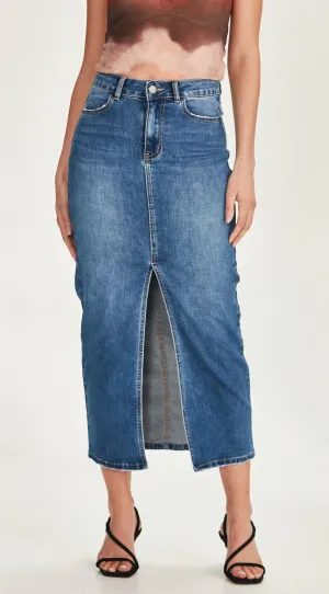 HAZEL | Long Skirt Blue