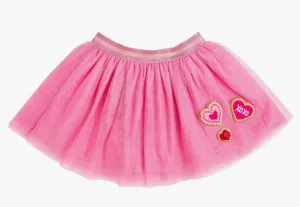 Heart Patch Valentine's Day Tutu - Kids Dress Up Skirt