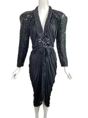 Hidy Misawa 1970s  Ruched Jersey Dress