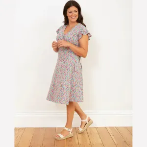 Highcliffe Jersey Wrap Dress Petal Perfume
