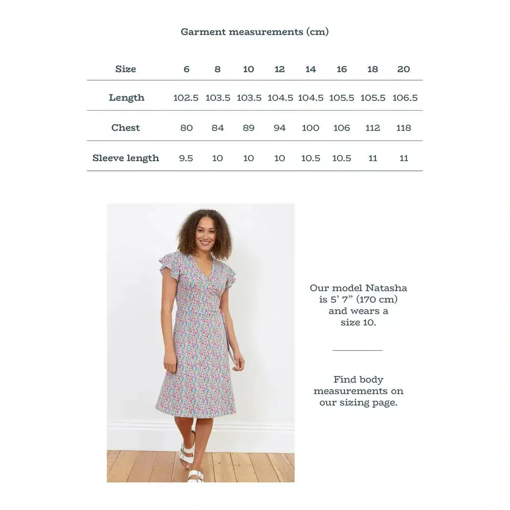 Highcliffe Jersey Wrap Dress Petal Perfume