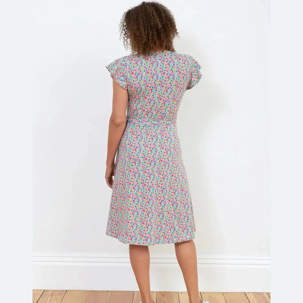 Highcliffe Jersey Wrap Dress Petal Perfume