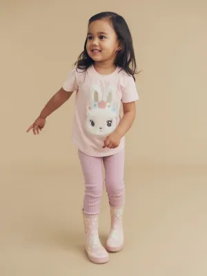 Hux - Blossom Fur Bunny T-Shirt - Pink Pearl