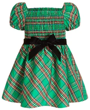 Inc International Concepts Toddler Girls Tie Front Plaid Midi Dress 10850894