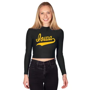 Iowa Hawkeyes Mock Neck Top