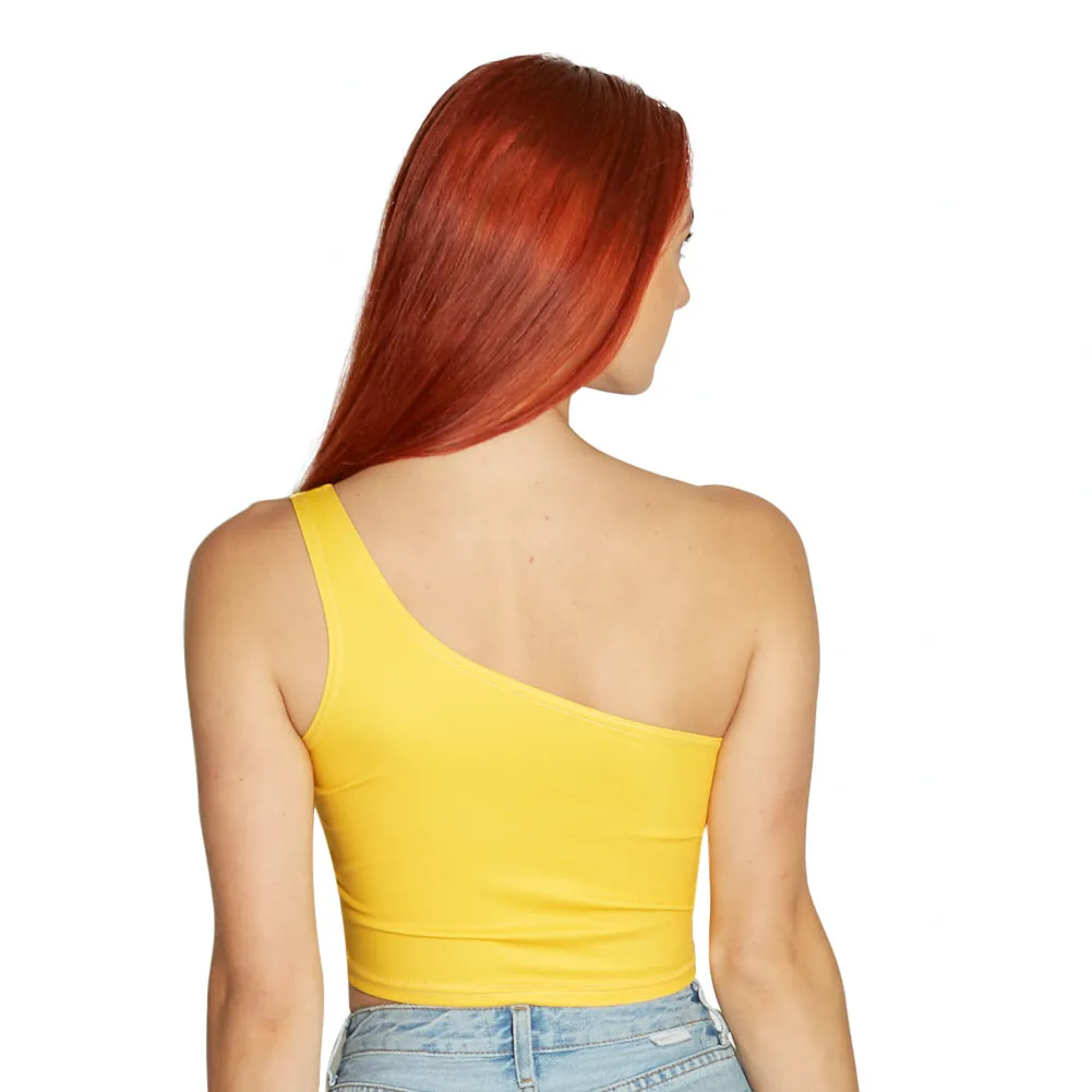Iowa State Yellow One Shoulder Top