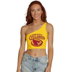 Iowa State Yellow One Shoulder Top