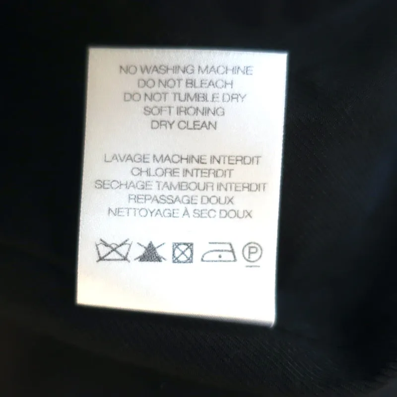 IRO High Waisted Mini Skirt Gwlady Black Stretch Wool Size 36