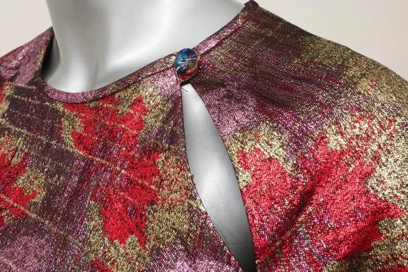 Isabel Marant Dress Wensley Metallic Pink Printed Lurex-Silk Mini Size 38 NEW