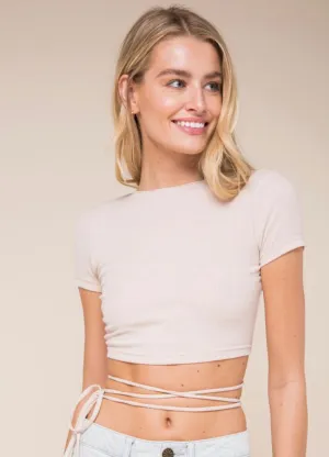 Ivory Coast Open Back Crop Top