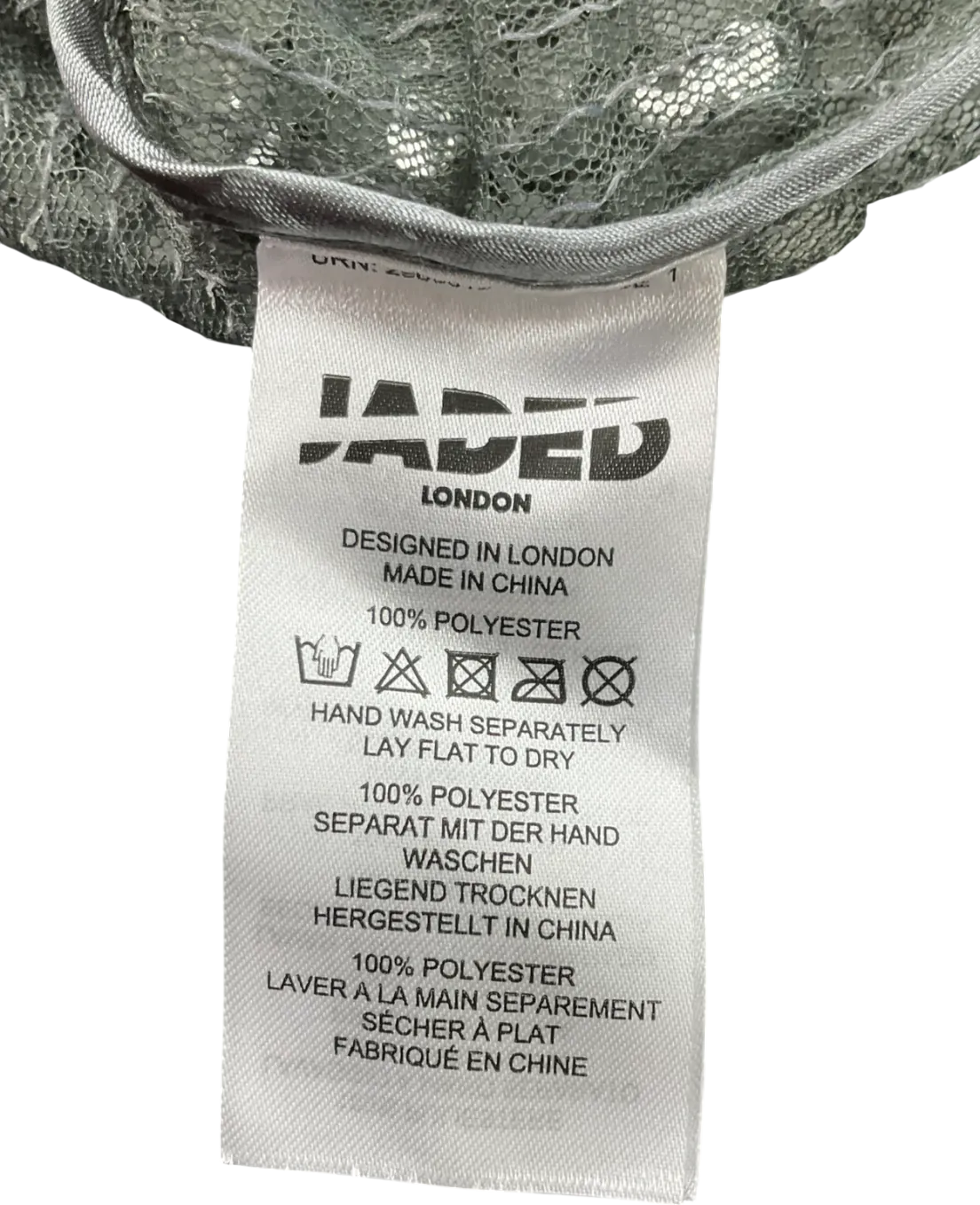 Jaded London Metallic Silver Vixen Mini Dress UK 10