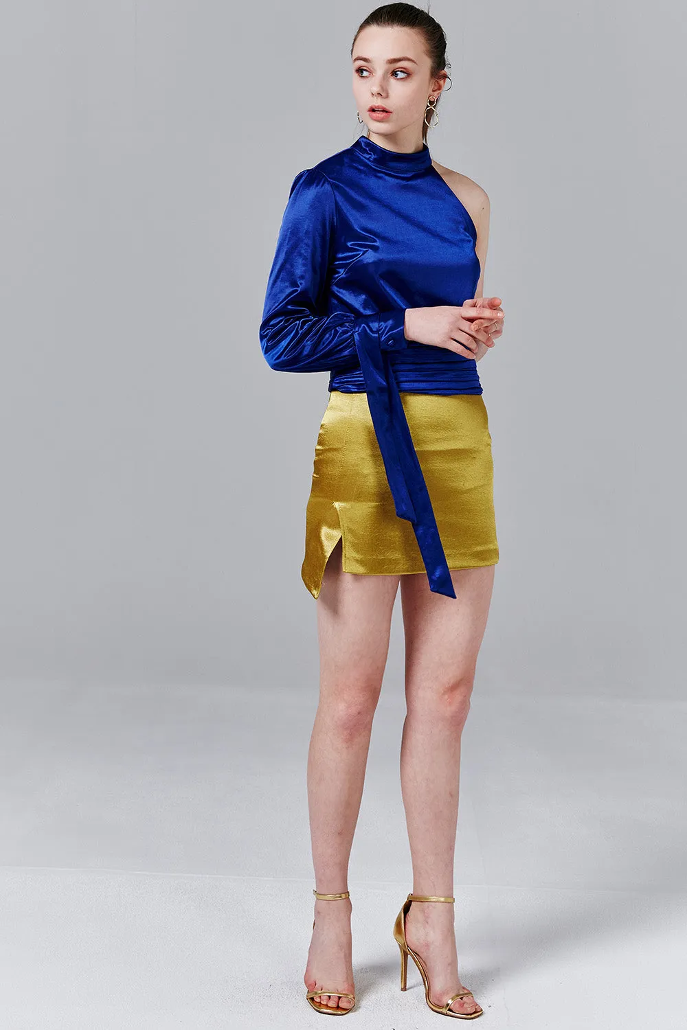 Jaimie Satin Mini Skirt