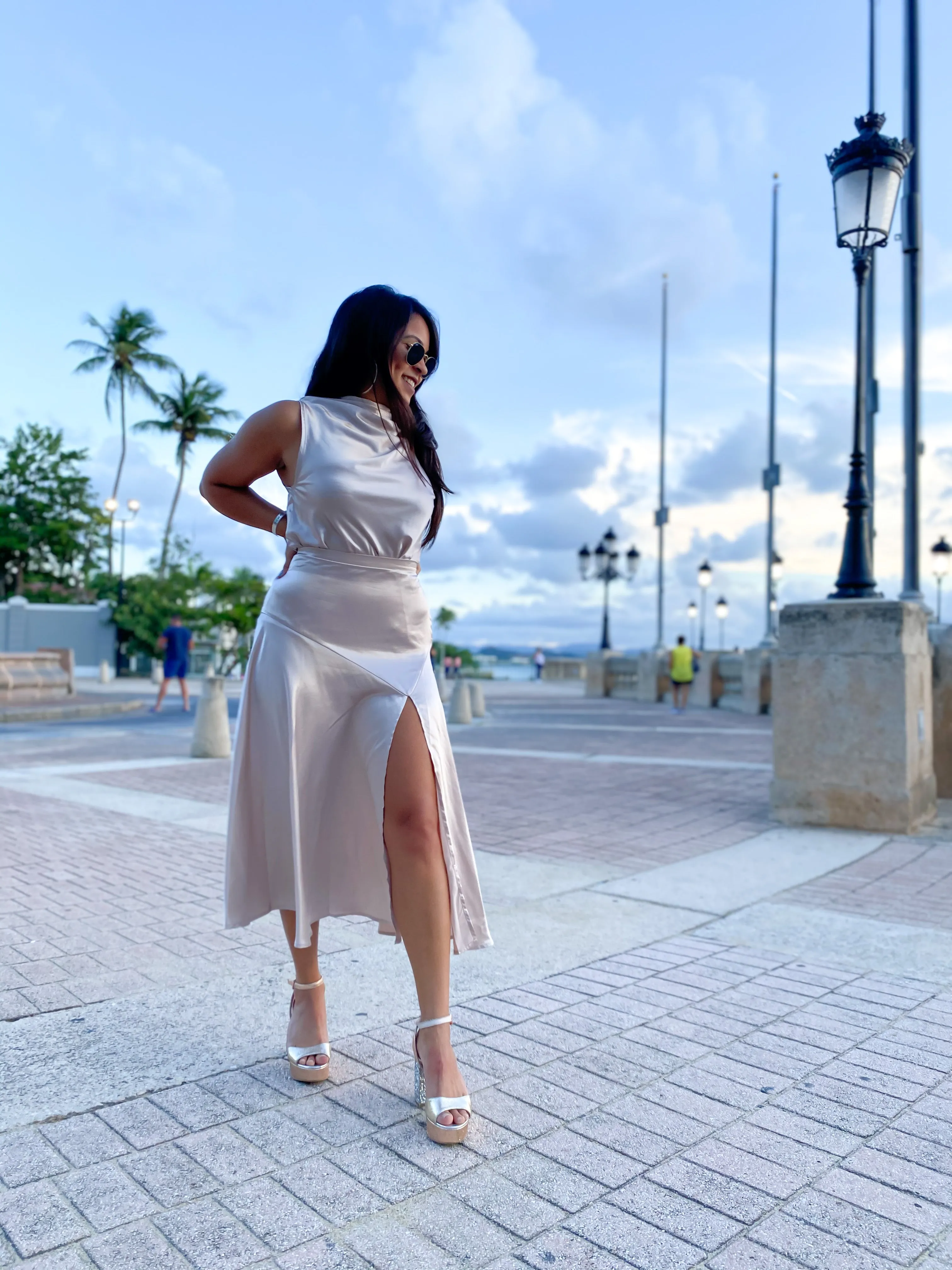 Jasmine Satin Skirt