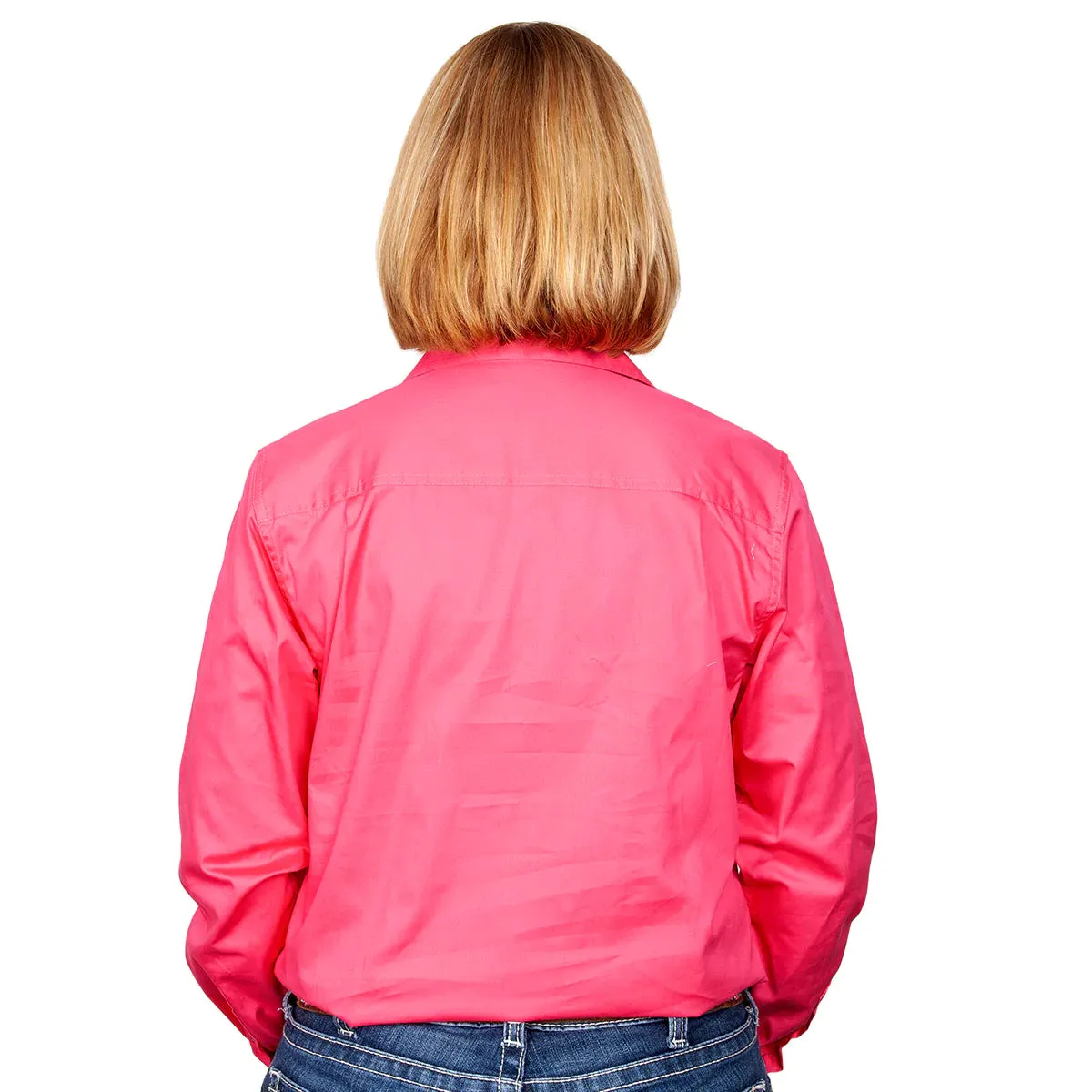 JCA Jahna Ladies Workshirt Hot Pink