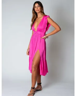 Jessie Midi Dress Rose