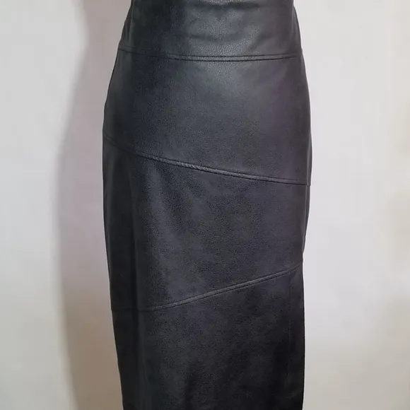 Jolibel Black Faux Leather Skirt Size 8