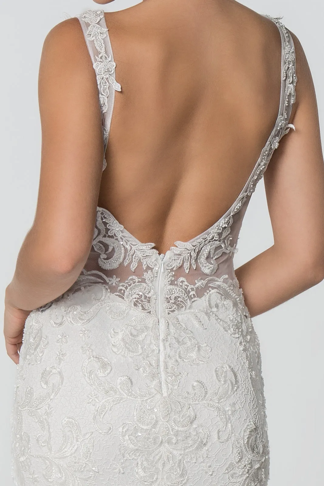 Juno Wedding Dress Mermaid with Ruffles Bridal Gown 2602814TWR-LightIvory