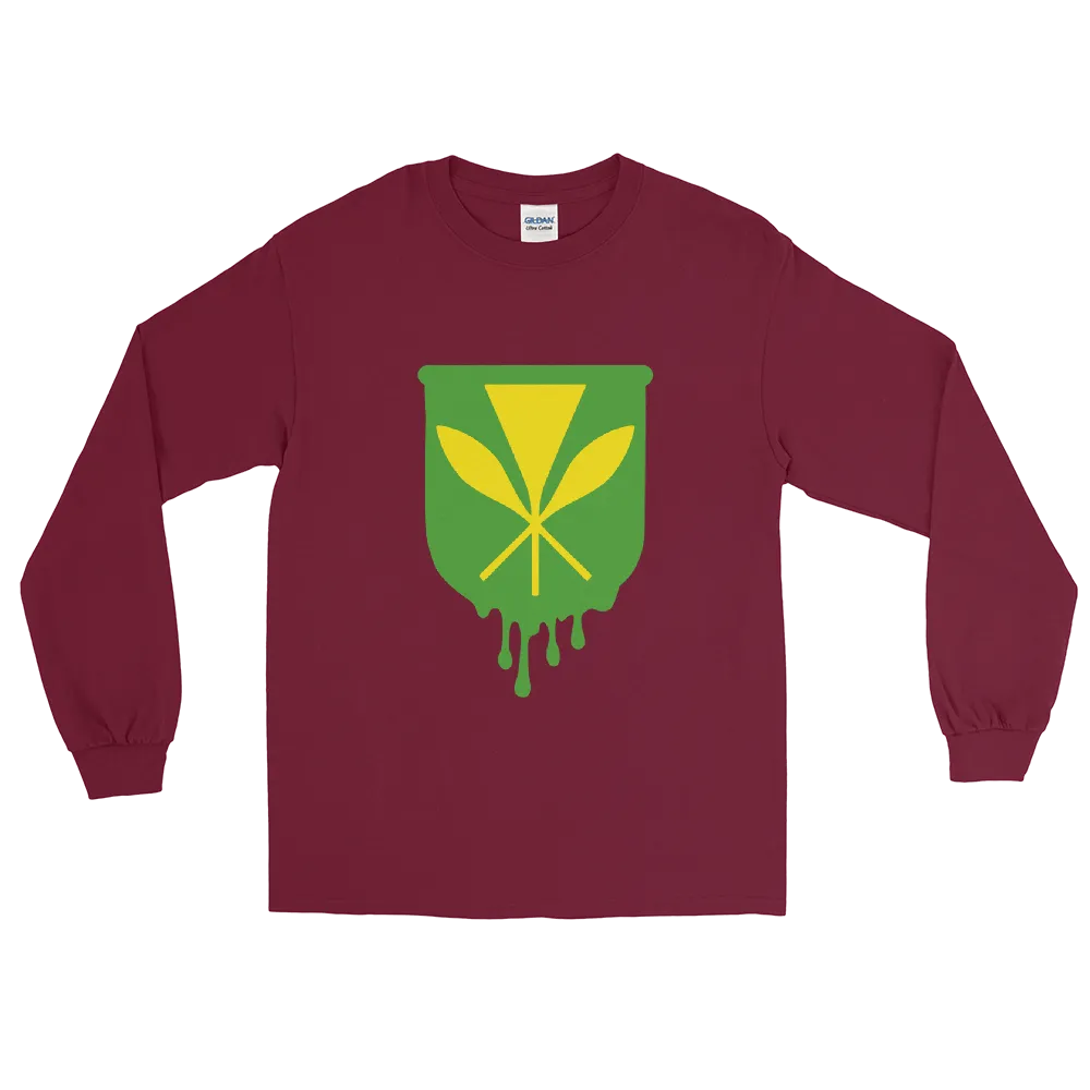 Kanaka Maoli Crest - Green *ADULT LONG SLEEVE*