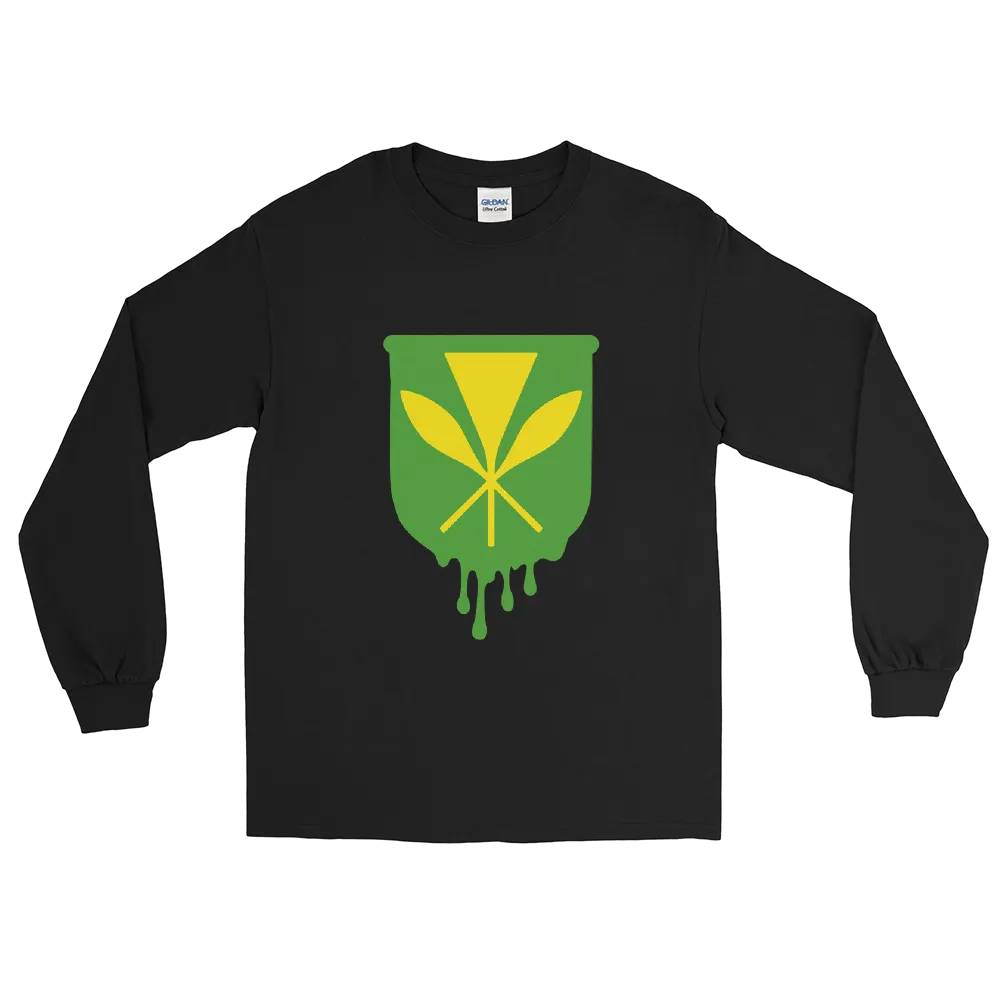 Kanaka Maoli Crest - Green *ADULT LONG SLEEVE*