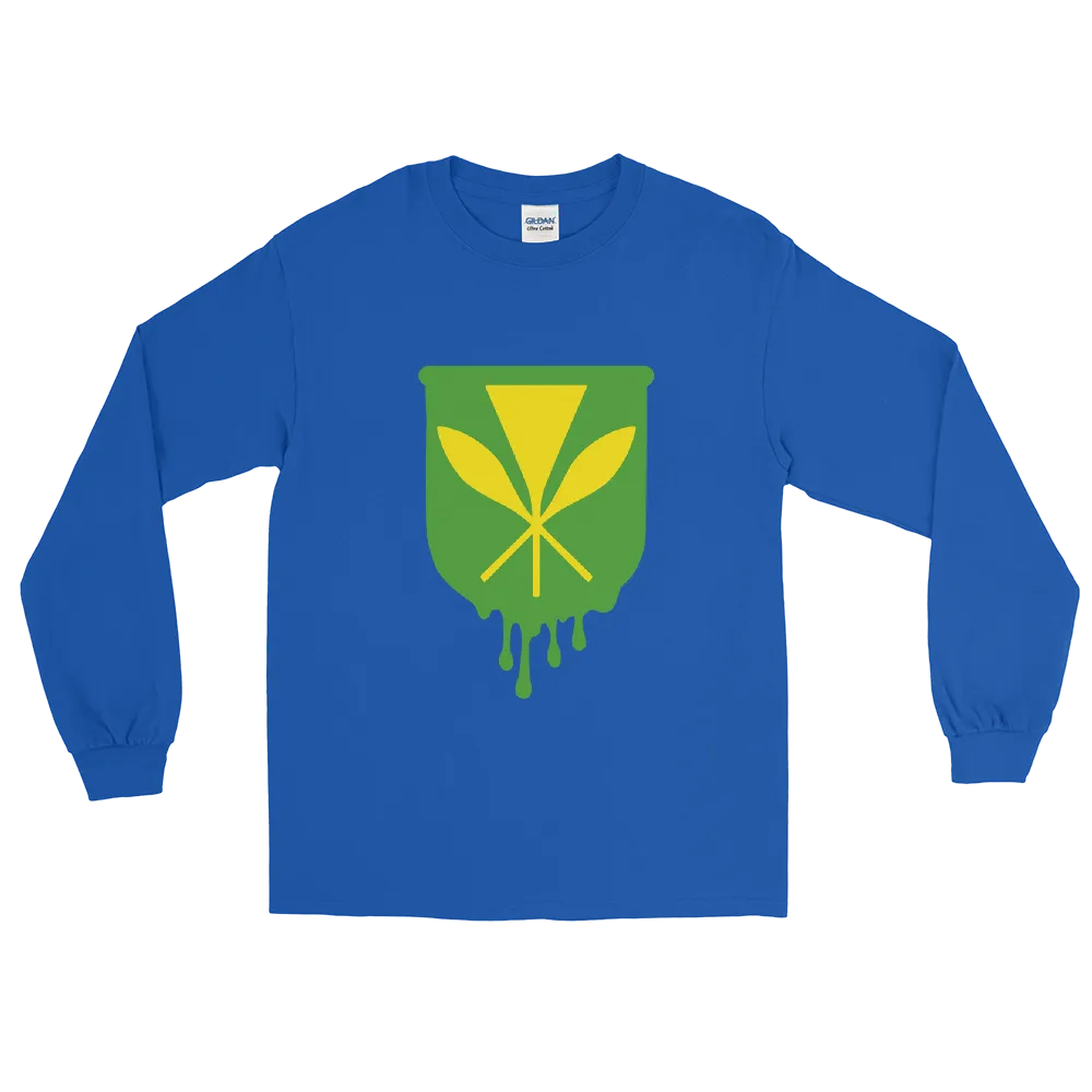 Kanaka Maoli Crest - Green *ADULT LONG SLEEVE*