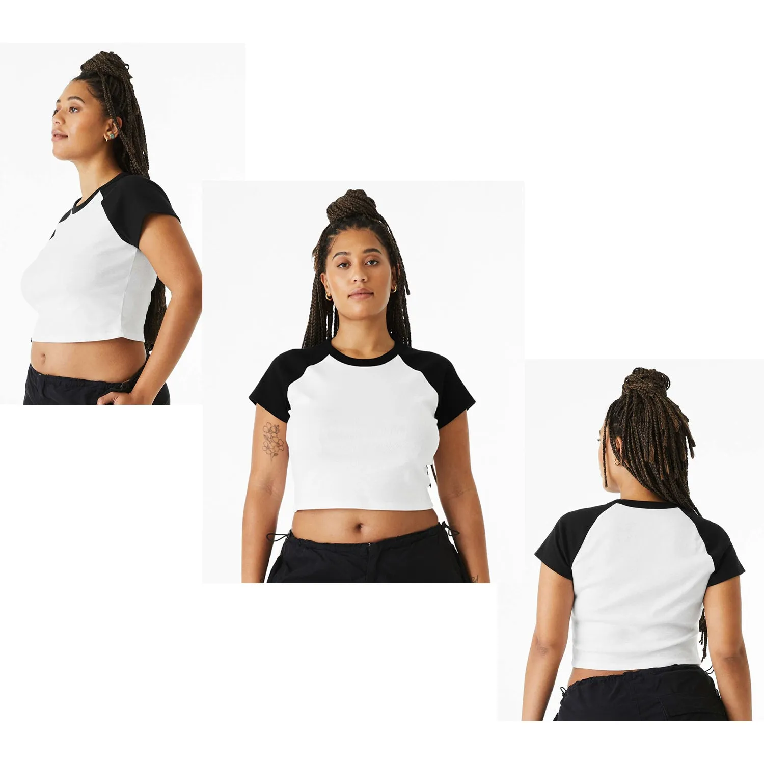 Kappa Delta Chi Short Sleeve Crop Raglan