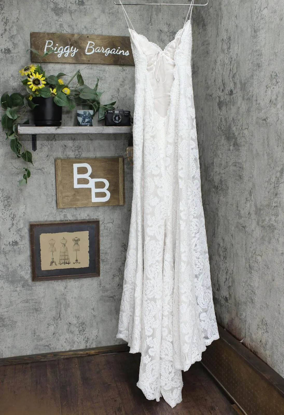 Katie May Lanai Open Back Wedding Gown Ivory / Blush XL