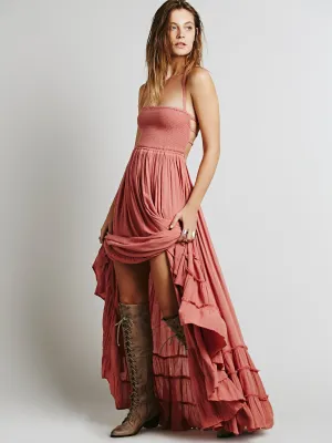 Katina Backless Pink Summer Dress