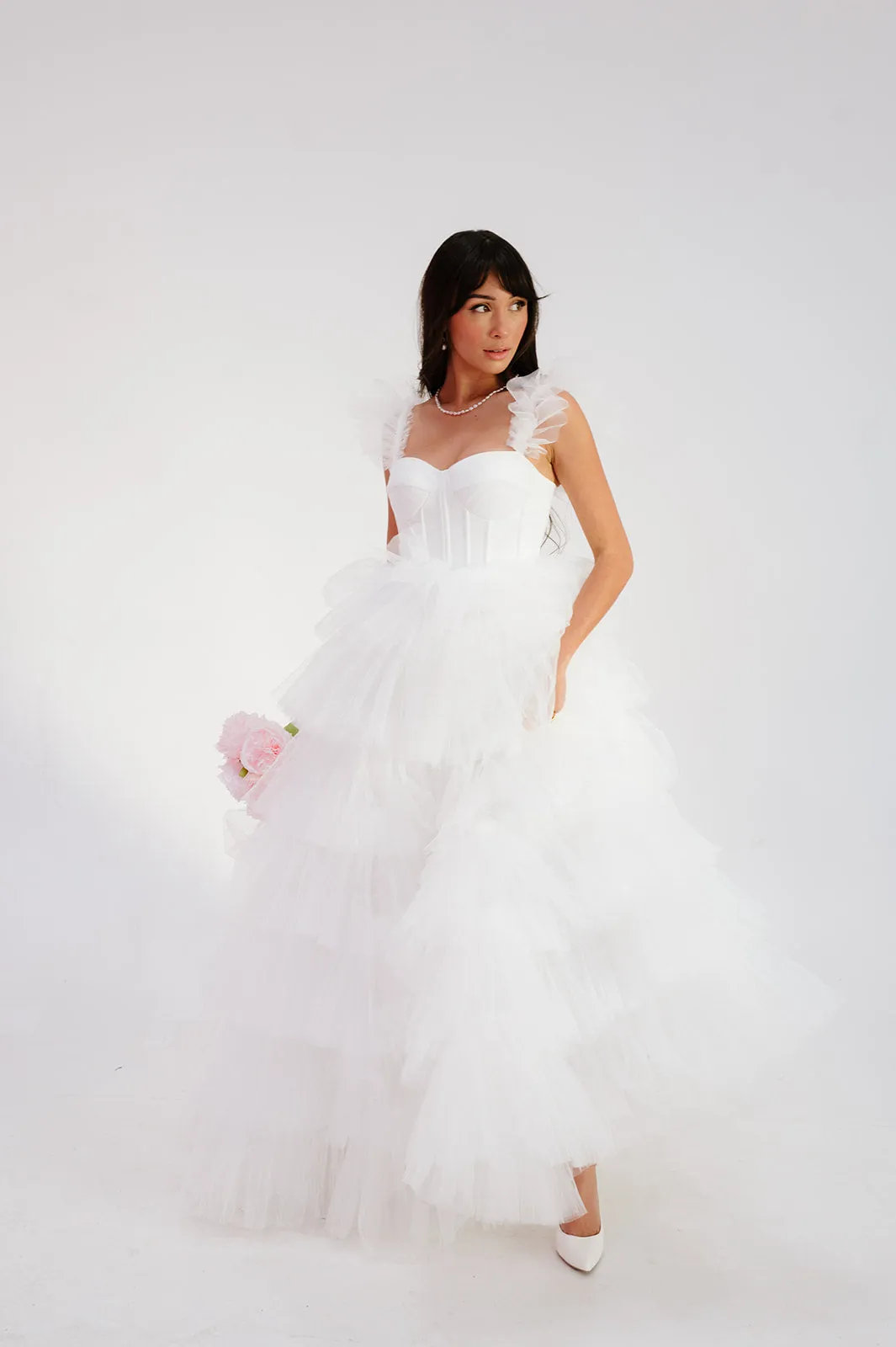 Kelly Gown - White (Pre-order)